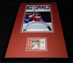 Jeff Bagwell Framed 11x17 Game Used Jersey Bat &amp; Photo Display Astros - $69.29