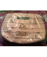 Benefit Cosmetics Hello Gorgeous Pink Makeup Dome cosmetic Travel Bag new - £6.86 GBP