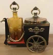 Vtg Very Rare Complete  Carriage Liquor Decanter Set w/ Working Music Box Japan - £180.49 GBP