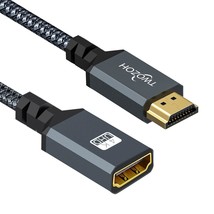 Hdmi Extension Cable 1Ft, Hdmi Male To Female Hdmi Cord, Nylon Braided Hdmi Exte - £11.78 GBP
