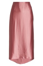 NWT Vince Satin Slip Midi in Rose Root Pink Silk A-line Skirt 16 $275 - £93.61 GBP