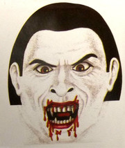Creepy Zentai Morph BLOODY VAMPIRE MASK Horror Monster Cosplay Costume A... - £2.86 GBP