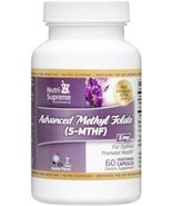 Nutri-Supreme Research Advanced Methyl Folate (5-MTHF) 1 Mg - 60 Vegetar... - $447.45 MXN