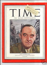 Magazine Time Lt. General Lucius Clay June 25 1945 - £15.65 GBP