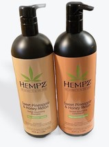 Hempz Sweet Pineapple &amp; Honey Melon Herbal Volumizing Shampoo &amp; Conditioner - £39.65 GBP