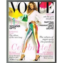 Vogue Magazine December 2011 mbox3152/d Celebrate! - Gisele sets the gold standa - £7.06 GBP