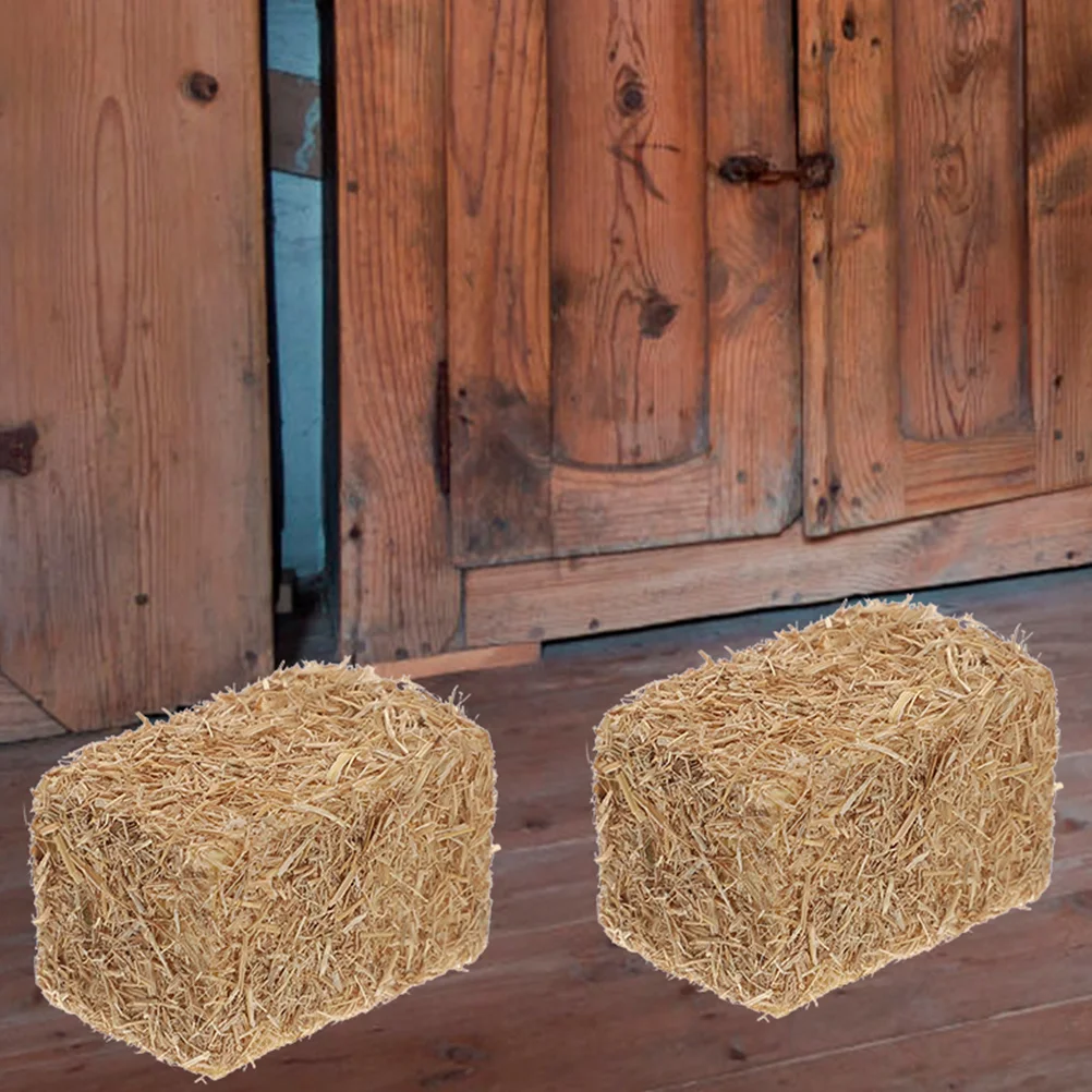 8 Pcs Home Accessories Simulated Adorn Pillar DIY Scene Haystack Ornament Yard - £10.05 GBP