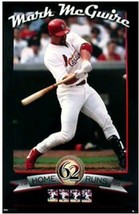 Mark Mcgwire &quot;62&quot; (Home Run Record Breaker) St. Louis Cardinals Poster - Costaco - £11.94 GBP
