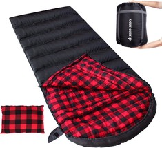 0 Degree Sleeping Bag Cotton Flannel Winter Cold Weather For Adults Xxl ... - £65.10 GBP