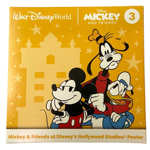 Disney Mickey and Friends McDonalds Happy Meal Toy 2022 Hollywood Studio Poster - £7.79 GBP