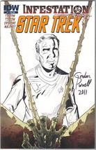 Star Trek Infestation Comic Book #1 Incentive Cover B Autographed 2011 SEALED - £57.98 GBP