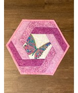 June Butterfly in the Breeze Hexagonal Table Topper - $25.00