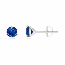 Authenticity Guarantee 
ANGARA Martini-Set Round Blue Sapphire Stud Earrings ... - £1,327.16 GBP