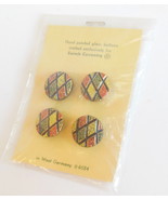 Vintage Designer Sarah Coventry Glass Sewing Shirt Buttons West Germany ... - £11.95 GBP
