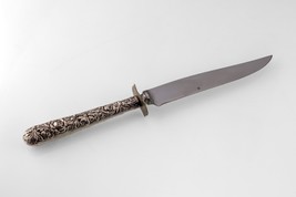 Vintage Argento Sterling Intaglio Coltello Con / Inossidabile Lama - $131.00
