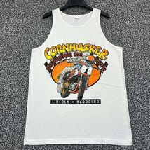 Vintage Cornhusker Motorcycle Shirt Men Large Murina Sleeveless Deadstoc... - $21.74