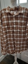 Gap Men Flannel Button Up Shirt Size Large - £12.78 GBP