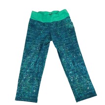 C9 by Champion Duodry Girls&#39; Leggings M (7-8) Blue &amp; Green Patterned Activewear - £8.44 GBP