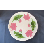 Majolica SMF Schramberg Germany platter 11-1/2&quot; chryanthemuns - $37.19