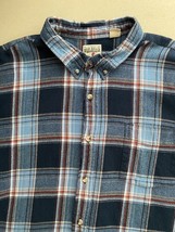 Redhead Shirt Mens 4XL Blue Plaid Flannel Lightweight Cotton Outdoors Hu... - £21.01 GBP