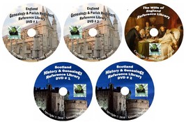 620 Books England &amp; Scotland History &amp; Genealogy 5-DVDs - £11.15 GBP