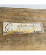 NOS Vtg Speckline Speck Rigs 1/8oz Twin Jig Yellow Fishing Lure - £5.60 GBP
