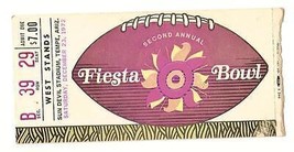 1972 FIESTA BOWL Ticket Stub Arizona State Missouri 2nd Annual - £265.83 GBP