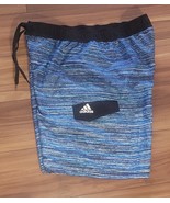 Adidas TV Noise 9&quot; Volley Swim Trunks Shorts Blue / Black Men Size Large... - $18.94 CAD