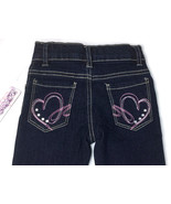 Girl&#39;s Toddlers Jeans Size 2T Blue Denim Pants Love At First Sight VTG 90s - $30.06 CAD