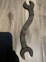 Vintage 7.125” Long Cast Iron S Curved Open End Wrench Tool - 1/2” - £8.47 GBP