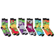 Teenage Mutant Ninja Turtles Characters 6-Pack Crew Socks Multi-Color - £18.08 GBP