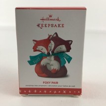 Hallmark Keepsake Christmas Tree Ornament Foxy Pair 2016 Animals Fox New 2a - £19.57 GBP
