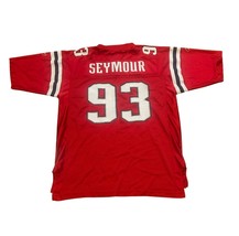 Reebok New England Patriots Richard Seymour #93 Red Throwback NFL Jersey... - $34.99
