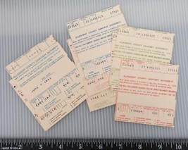 Vintage Lot of Pittsburgh Pennsylvania Trash Sanitary Bill Receipts 1961... - $35.49