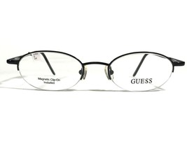 Guess GU 1164&amp;CL BLK Eyeglasses Frames Black Round Half Rim 47-19-145 - £37.14 GBP