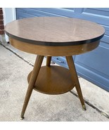 Vintage Mersman 8105 Round Side Table Mid Century Modern MCM Retro 23.5” Dia - $44.84