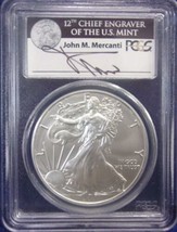 2011 W- American Silver Eagle- PCGS- MS70- West Point- John Mercanti - £118.51 GBP