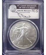 2011 W- American Silver Eagle- PCGS- MS70- West Point- John Mercanti - $150.00