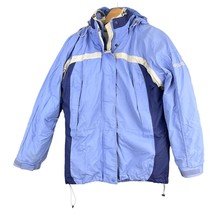 Columbia Sportswear Interchange Jacket Blue Beige LARGE Core Winter Women&#39;s - £33.06 GBP