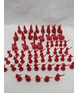 Set Of (60) 2003 Risk Red Board Game Player Pieces - €5,98 EUR