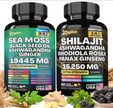 Zoyava Dynamic Vitality Bundle - Sea Moss 7000mg, Black Seed Oil 4000mg/... - £59.75 GBP