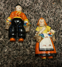 Vintage Yamaha,   Boy And Girl, Wall hangers Figurines, Occupied Japan.6&quot; tall - £15.78 GBP