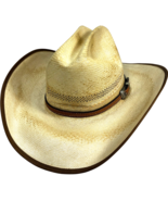 Larry Mahan Cavenders by Milano bent rail sunset collection straw hat 6 ... - $35.27