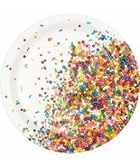 Creative Converting Sprinkles Luncheon Dessert Plates, 7&quot;, Multicolor - ... - £5.53 GBP