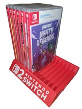 Nintendo Mario Red Switch 2 Videogame Case Holder Organizer Raised Lette... - $18.90