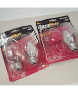 Philips DuraMax set 3 Light bulbs Flame blunt tip Clear Medium Base F15 40w - $42.13 CAD