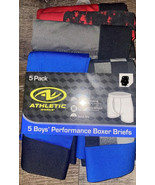 Athletic Works ~ Boys Boxer Briefs 5-Pair Underwear Polyester Blend (A) ... - $20.29 CAD