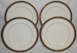 Set (4) Noritake Bone China Spell Binder Pattern Dinner Plates Made In Japan - £108.87 GBP