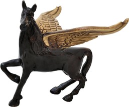 Flying Angel Horse Brass Showpiece for Home Decor Pegasus Animal Feng Shui Decor - £34.02 GBP