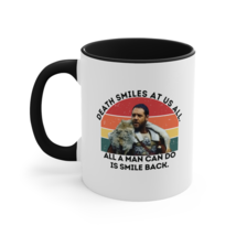 Gladiator Movie Quote Mug Death Smiles At Us All Russell Crowe Two Toned... - £17.25 GBP